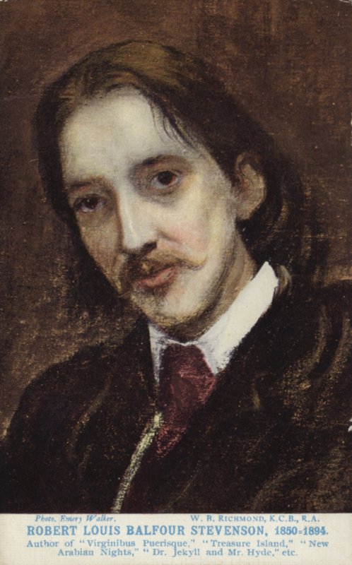 Robert Louis Stevenson (1850-1894), skót regényíró, költő és utazási író alkotó: William Blake Richmond
