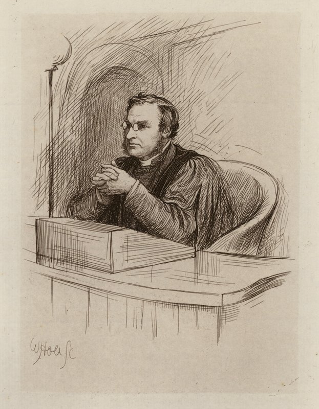 Archibald Hamilton Charteris, a bibliakritika és a bibliai régiségek professzora (metszet) alkotó: William Brassey (after) Hole