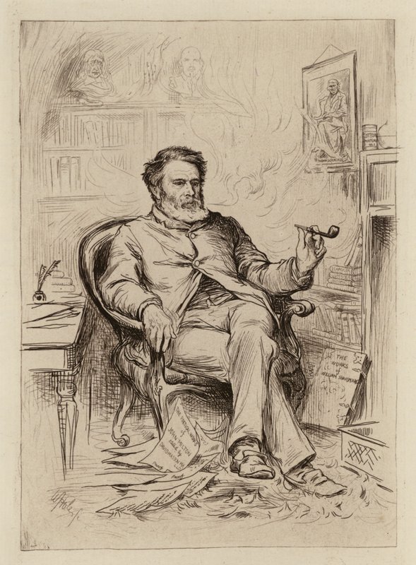 David Masson, retorika és angol irodalom professzor (metszet) alkotó: William Brassey (after) Hole