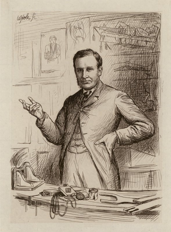John Chiene, sebészprofesszor (metszet) alkotó: William Brassey (after) Hole