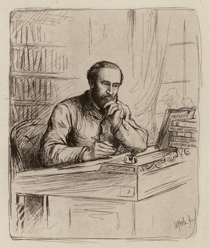 John Kirkpatrick, az alkotmányjog és alkotmánytörténet professzora (metszet) alkotó: William Brassey (after) Hole