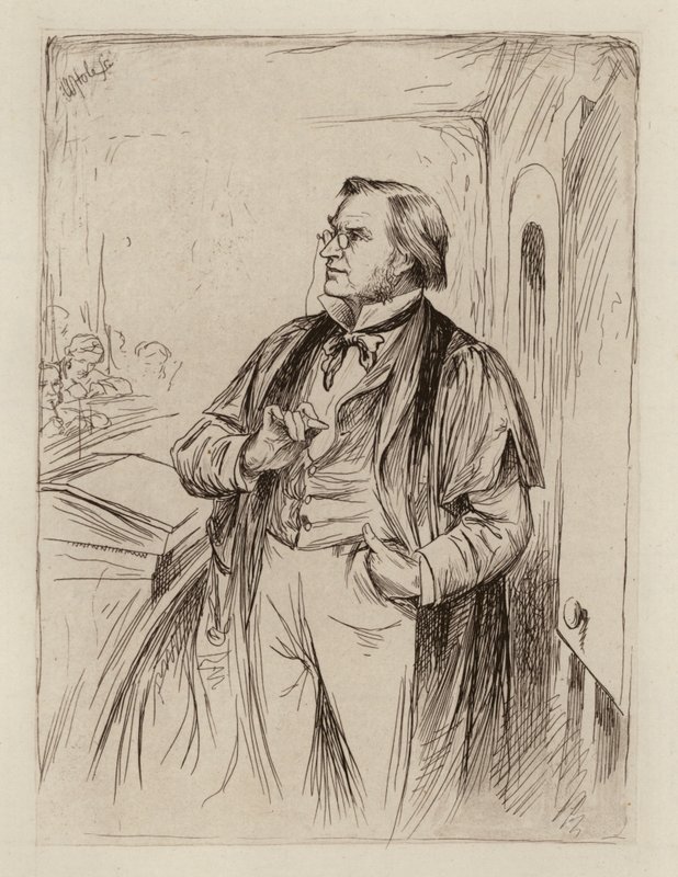 Simon Somerville Laurie, az oktatás elméletének, történetének és gyakorlatának professzora (metszet) alkotó: William Brassey (after) Hole