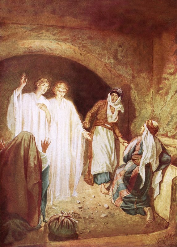 Angyalok hirdetik, hogy Jézus feltámadt a halálból alkotó: William Brassey Hole