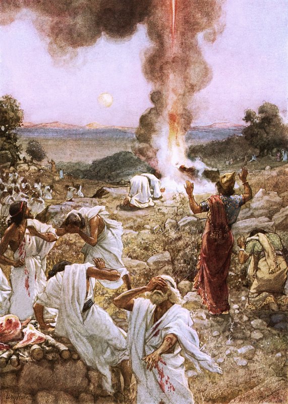 Illés áldozata a Kármel-hegyen alkotó: William Brassey Hole