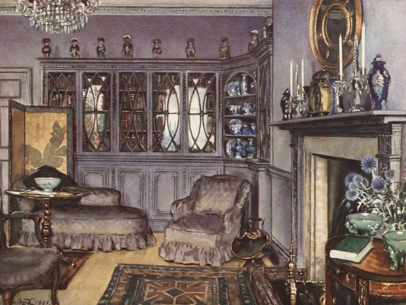 Belsőépítészet: (színes litográfia) alkotó: William Bruce Ellis Ranken