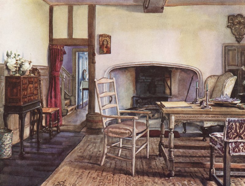 Belsőépítészet: (színes litográfia) alkotó: William Bruce Ellis Ranken