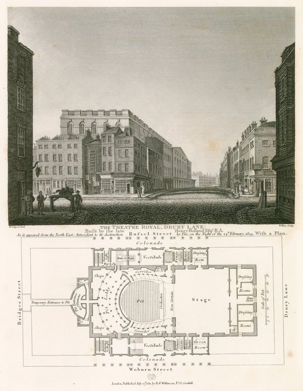 A londoni Drury Lane Királyi Színházat a néhai Henry Holland építette alkotó: William Capon