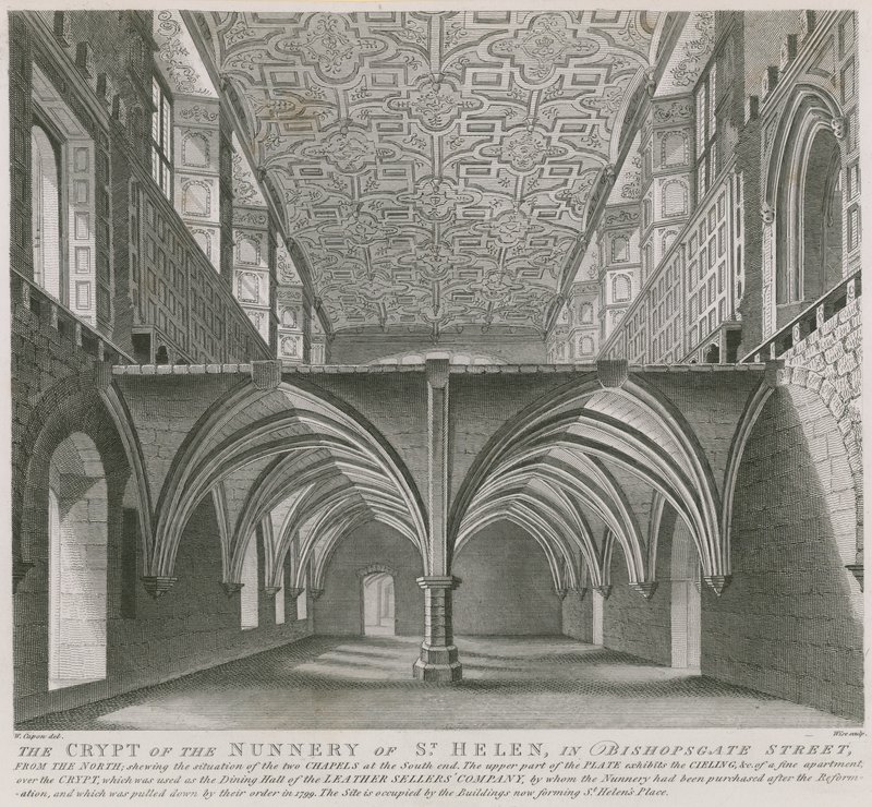A londoni Bishopsgate Street-i Szent Helén kolostor kriptája alkotó: William Capon