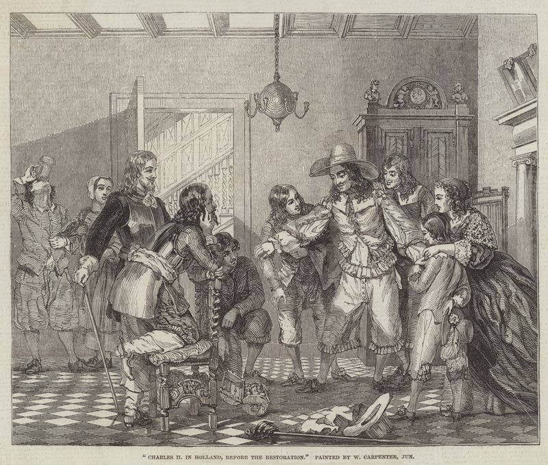 II. Károly Hollandiában, a restauráció előtt alkotó: William Carpenter
