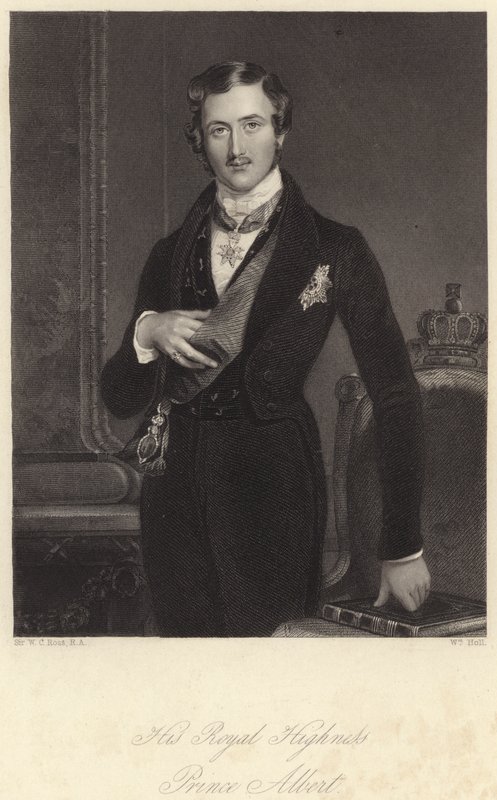 Ő Királyi Fensége Albert herceg (metszet) alkotó: William Charles (after) Ross