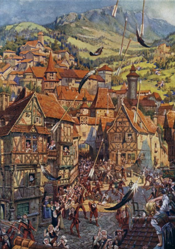 Illusztráció a levegő gyermekéhez, M H. Spielmann (színes litó) alkotó: William Charles John Pitcher