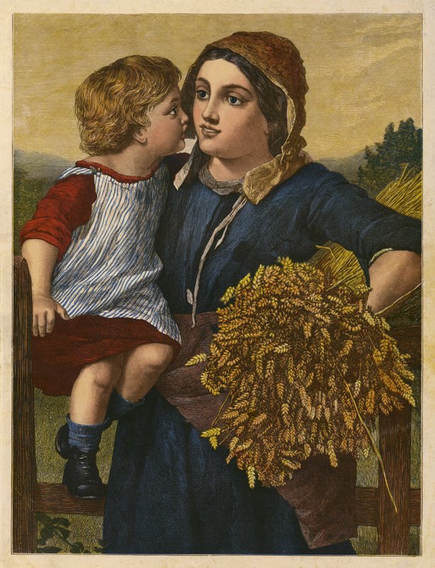 The Gleaner (színes metszet) alkotó: William Charles Thomas (after) Dobson