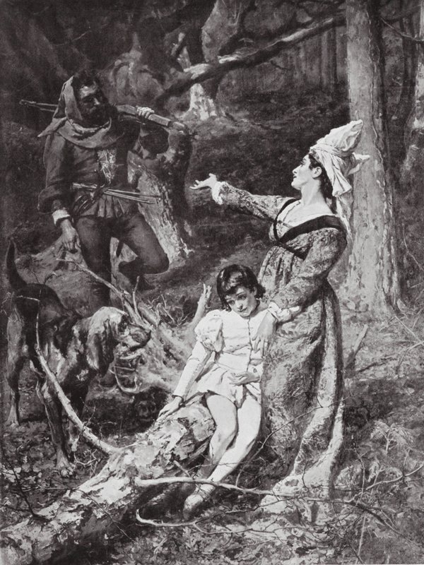 Anjou Margit találkozása egy hexhami rablóval alkotó: William Christian Symons