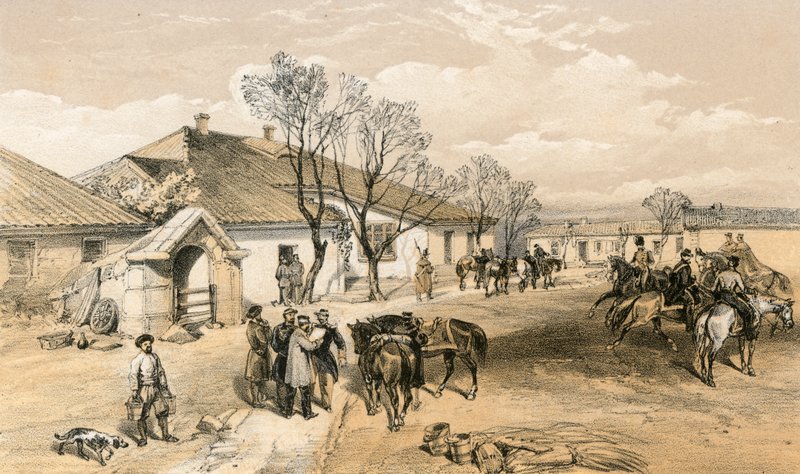 Lord Raglan főhadiszállása Khutor-Karagatchban alkotó: William Crimea Simpson