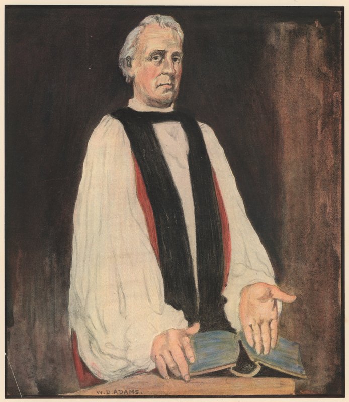 A püspök: "Így ragyogjon a fényed" (színes litho) alkotó: William Dacres Adams