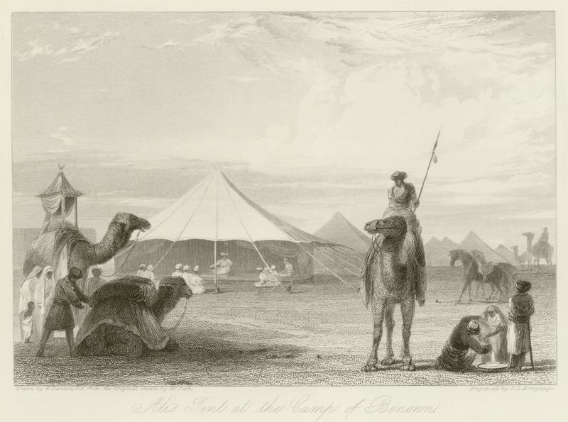 Ali sátra a Benonn táborban alkotó: William Daniell