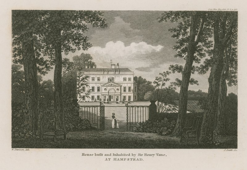 Sir Henry Vane építette és lakott háza Hampsteadben alkotó: William Davison