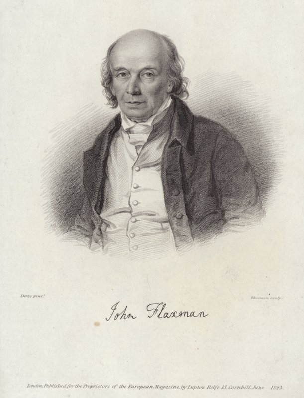 John Flaxman portréja alkotó: William Derby