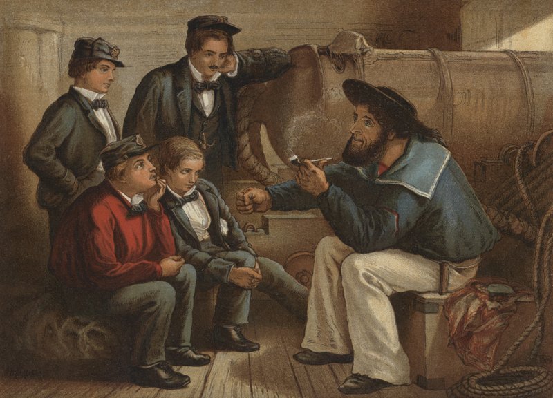 Egy régi tengerész fonal (chromolitho) alkotó: William Dickes