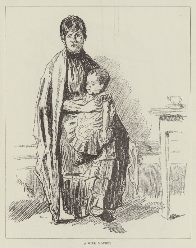 Egy lány anya alkotó: William Douglas Almond