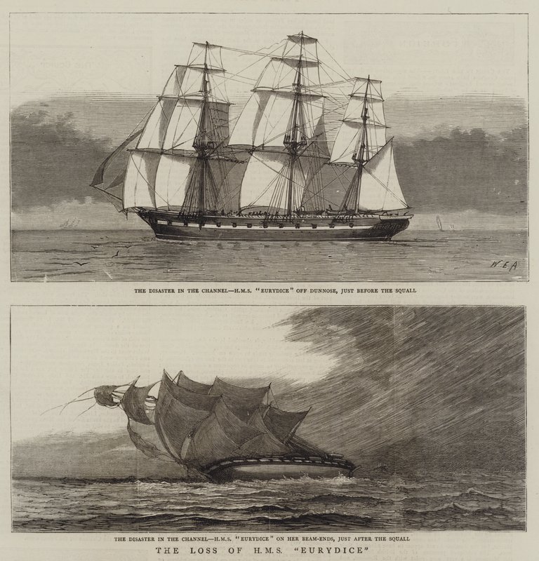 A HMS Eurydice elvesztése alkotó: William Edward Atkins