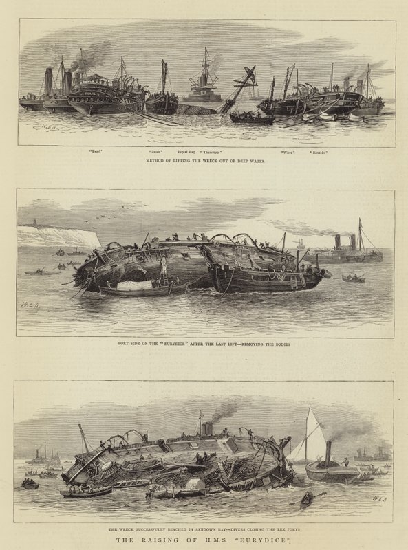 A HMS Eurydice felemelkedése alkotó: William Edward Atkins