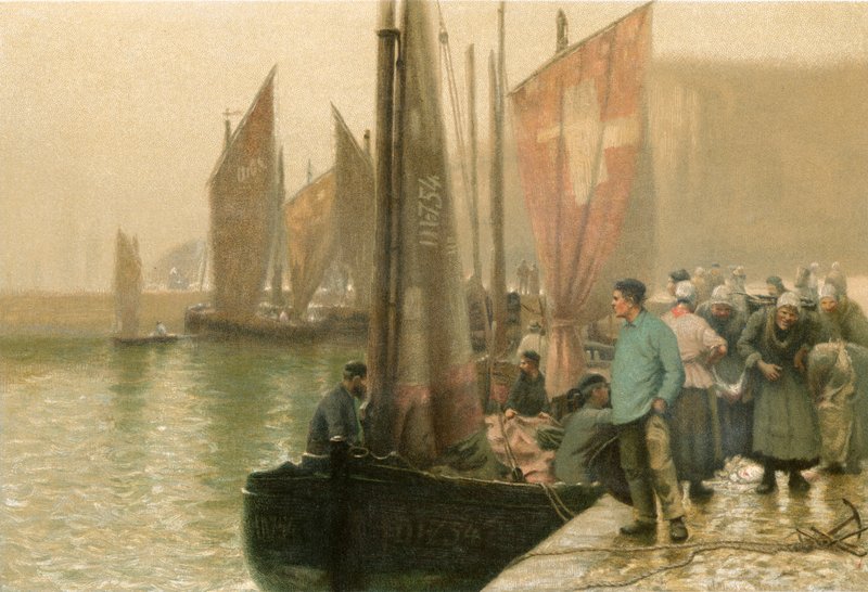 Borús reggel, Dieppe alkotó: William Edward Norton