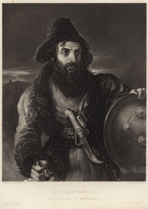 Egy perzsa harcos alkotó: William Etty