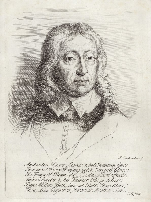 John Milton portréja alkotó: William Faithorne