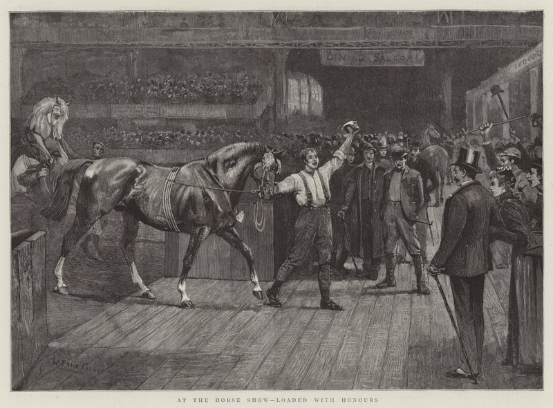 A Horse Show-n, megrakva kitüntetésekkel alkotó: William Frank Calderon