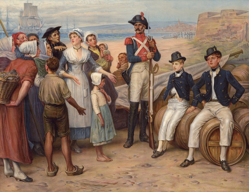 Hadifoglyok (chromolitho) alkotó: William Frederick (after) Yeames