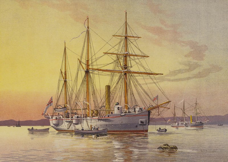 HMS Bramble, 1. osztályú ágyús csónak alkotó: William Frederick Mitchell