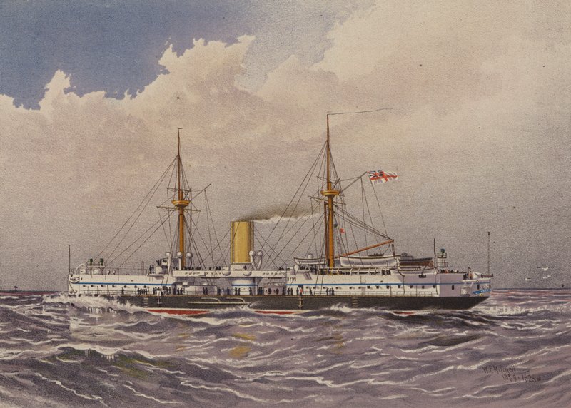 HMS Colossus, 1. osztályú csatahajó alkotó: William Frederick Mitchell