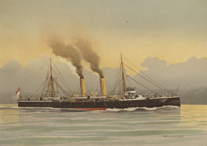 HMS Latona, 2. osztályú cirkáló alkotó: William Frederick Mitchell