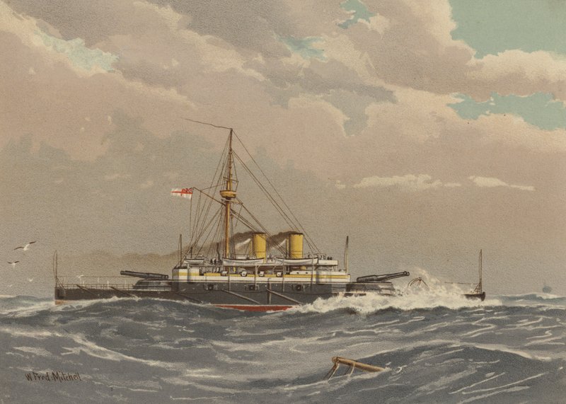 HMS Rodney, 1. osztályú csatahajó alkotó: William Frederick Mitchell