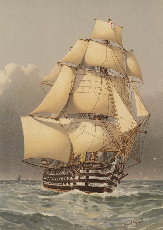 HMS Victoria, 121 fegyver alkotó: William Frederick Mitchell