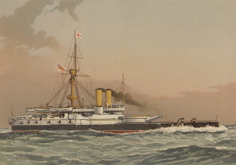 HMS Victoria, 1. osztályú csatahajó alkotó: William Frederick Mitchell