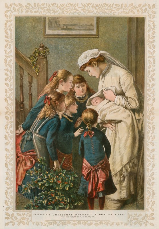 Mamma karácsonyi ajándéka: Végre egy fiú alkotó: William Frederick Yeames