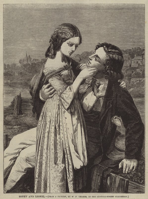 Sophy és Lionel alkotó: William Frederick Yeames