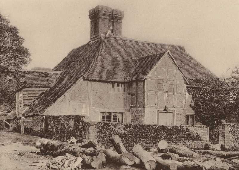 Easebourne-ban, Midhurst közelében, West Sussex (fekete-fehér fotó) alkotó: William Galsworthy Davie