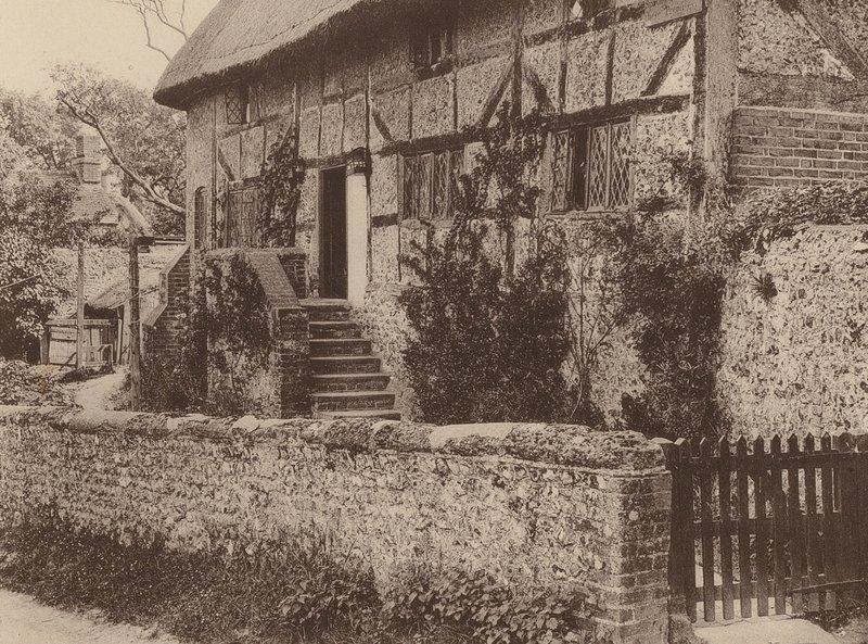 Houghtonban, West Sussexben (fekete-fehér fotó) alkotó: William Galsworthy Davie