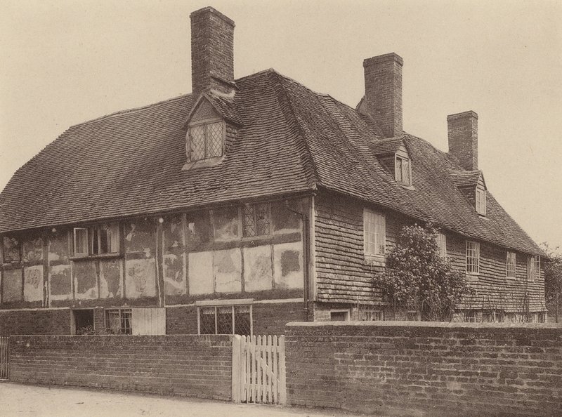 A Northbridge Street-en, Robertsbridge közelében, Sussex (fekete-fehér fotó) alkotó: William Galsworthy Davie