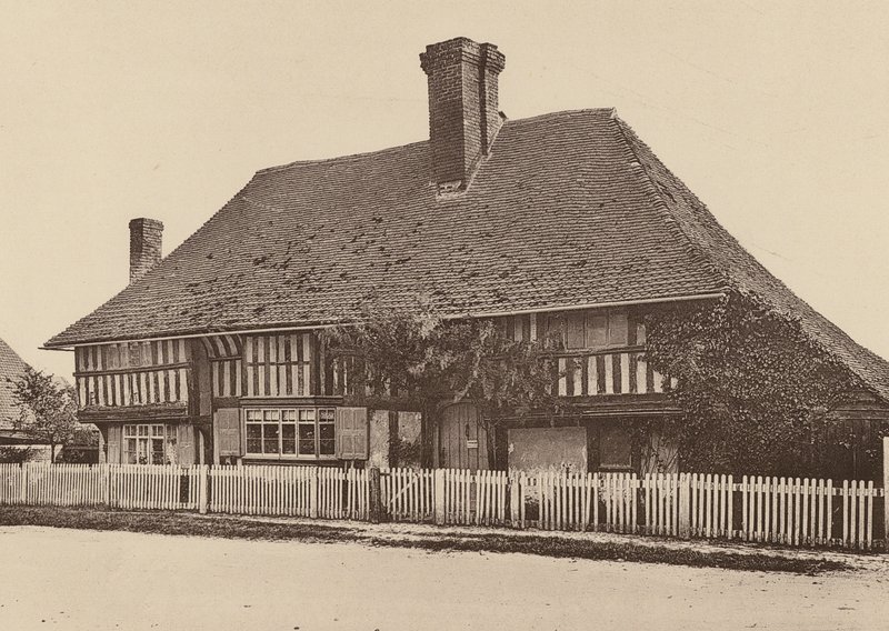 Bell Farm House, Harrietsham, Kent (fekete-fehér fotó) alkotó: William Galsworthy Davie