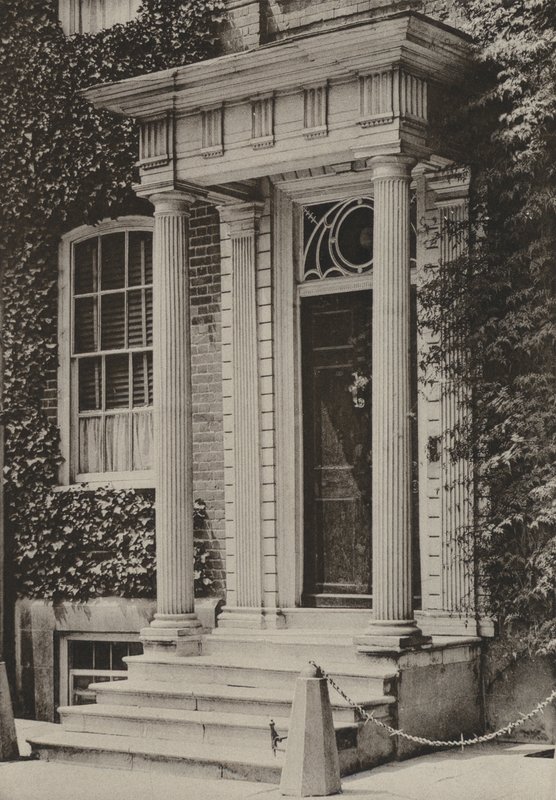 Doorway, Southgate Street, Winchester (f/w fotó) alkotó: William Galsworthy Davie