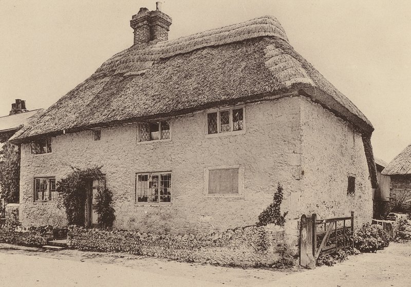 Farmház, Amberley, West Sussex (fekete-fehér fénykép) alkotó: William Galsworthy Davie