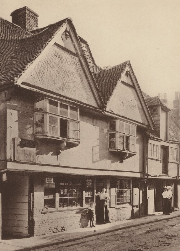 North Lane, Canterbury, Kent (fekete-fehér fotó) alkotó: William Galsworthy Davie
