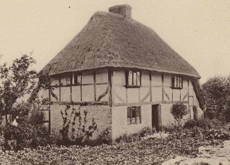 Rose Cottage, Pulborough, West Sussex (fekete-fehér fénykép) alkotó: William Galsworthy Davie