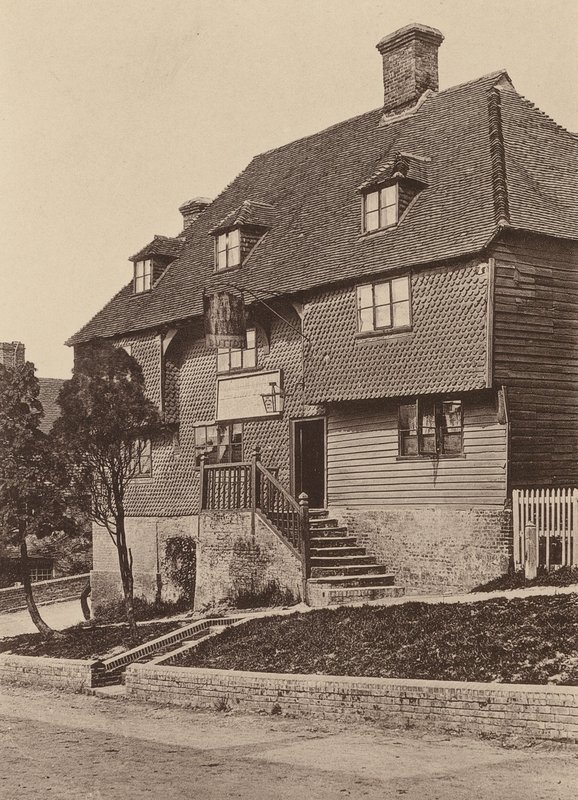Seven Stars Inn, Robertsbridge, Sussex (fekete-fehér fotó) alkotó: William Galsworthy Davie