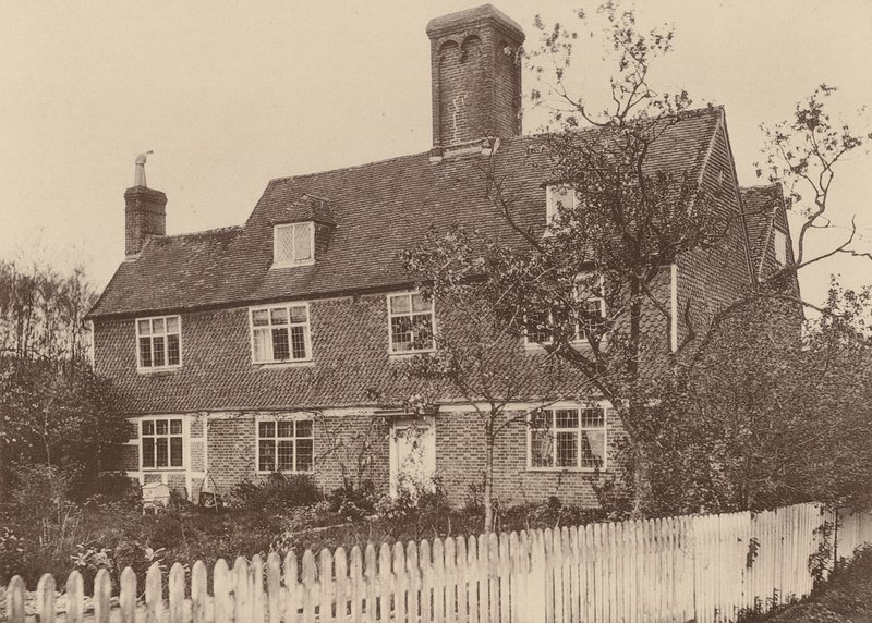 Swiggshole farmház, Horsmonden, Kent (fekete-fehér fotó) alkotó: William Galsworthy Davie