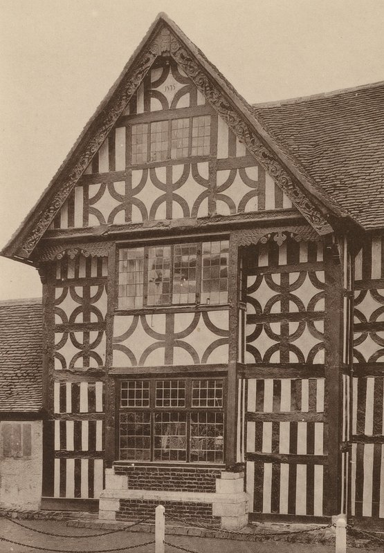 "The Middle House", Mayfield, Sussex, 1575-ös keltezéssel (fekete-fehér fotó) alkotó: William Galsworthy Davie